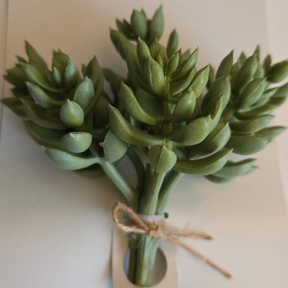 Threshold 3 Piece Faux Succulent Sedum Stems Green Indoor Decorative Plant